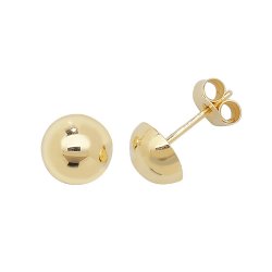 9ct Gold Dome Studs 
