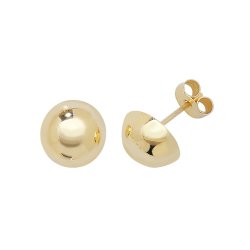9ct Gold Dome Studs 