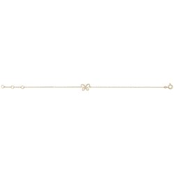9ct Gold Cz Butterfly Bracelet 