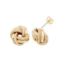 9ct Gold Knot Studs 