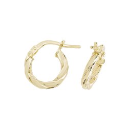 9ct Gold Twisted Hoops ER1041-