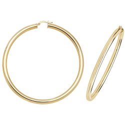 9ct Gold Tube Hoops ER1004-
