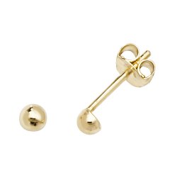 9ct Gold Round Studs 