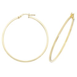 9ct Gold Square Hoops ER1007-