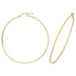 9ct Gold Square Hoops ER1007-