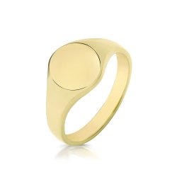 9ct Gold Ladies' Oval Signet Ring 
