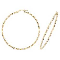 9ct Gold Twisted Hoops ER1008-