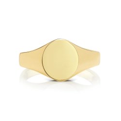 9ct Gold Ladies' Oval Signet Ring 