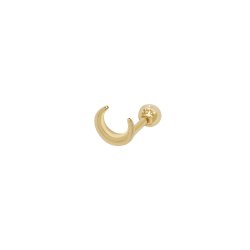 9ct Gold Crescent Moon Cartilage Stud 