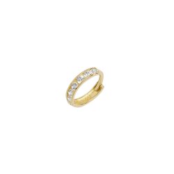 9ct Gold Cz Cartilage Hoop 