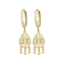 9ct Gold Dream Catcher Style Drops 