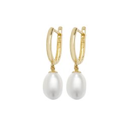 9ct Gold Classic Oval Pearl Drops 