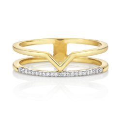 Diamond Ring In 9ct Gold 