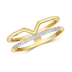 Diamond Ring In 9ct Gold 