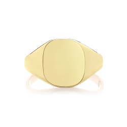 9ct Gold Gents' Cushion Signet Ring 