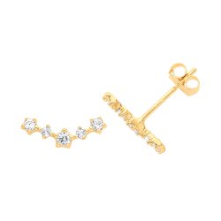 9ct Gold Cz Constellation Studs 