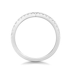 Diamond Wishbone Ring In Platinum 