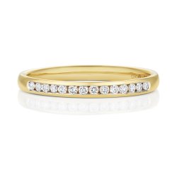 Diamond Channel Set Eternity Ring In 18ct Gold 