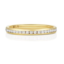 Diamond Channel Set Eternity Ring In 18ct Gold 