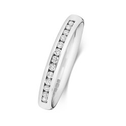 Diamond Channel Set Eternity Ring In Platinum 
