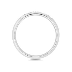 Diamond Grain Set Eternity Ring In Platinum 
