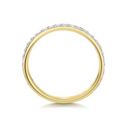 Diamond Grain Set Eternity Ring In 18ct Gold 