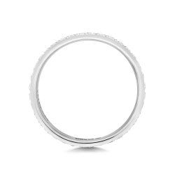 Diamond Grain Set Eternity Ring In 18ct White Gold 