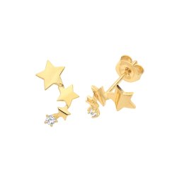 9ct Gold Cz Constellation Studs 