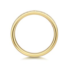 Diamond Grain Set Millgrain Eternity Ring In 18ct Gold 