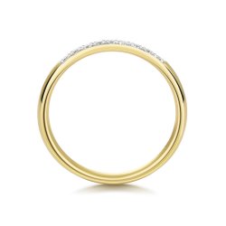 Diamond Grain Set Eternity Ring In 18ct Gold 
