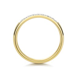 Diamond Grain Set Eternity Ring In 18ct Gold 