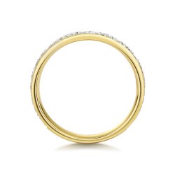Diamond Grain Set Eternity Ring In 18ct Gold 