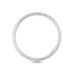 Diamond Grain Set Eternity Ring In 9ct White Gold 