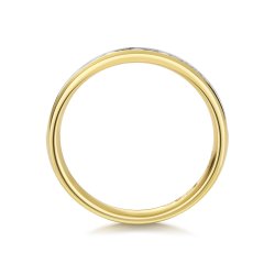Diamond Channel Set Princess Cut Eternity Ring In 18ct Gold 