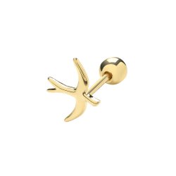 9ct Gold Bird Cartilage Stud 