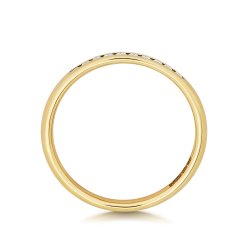 Diamond Channel Set Eternity Ring In 9ct Gold 