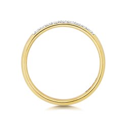 Diamond Grain Set Eternity Ring In 9ct Gold 