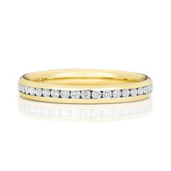 Diamond Channel Set Eternity Ring In 9ct Gold 