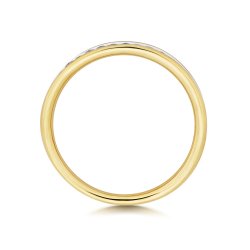 Diamond Channel Set Eternity Ring In 9ct Gold 