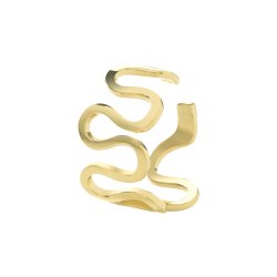 9ct Gold Wave Cartilage Cuff 