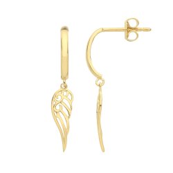 9ct Gold Wing Drops 