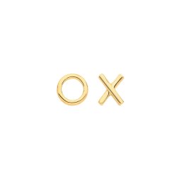 9ct Gold Xo Studs 