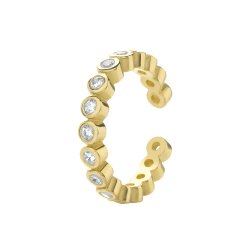9ct Gold Cz Cartilage Cuff 
