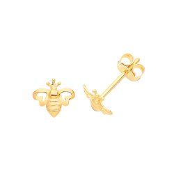 9ct Gold Bee Studs 