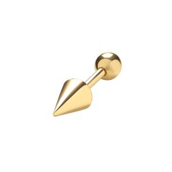 9ct Gold Spike Cartilage Stud 