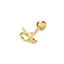 9ct Gold Snake Cartilage Stud 
