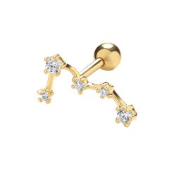9ct Gold Cz Constellation Cartilage Stud 