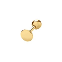 9ct Gold Disc Cartilage Stud 