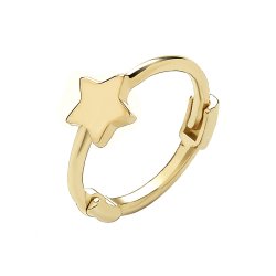 9ct Gold Star Cartilage Hoop 