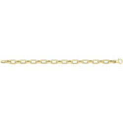 9ct Gold Cushion Shape Linked Racelet 